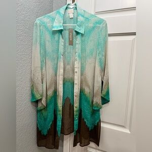 Chico's NWT Bahama Breeze Super Tunic Top